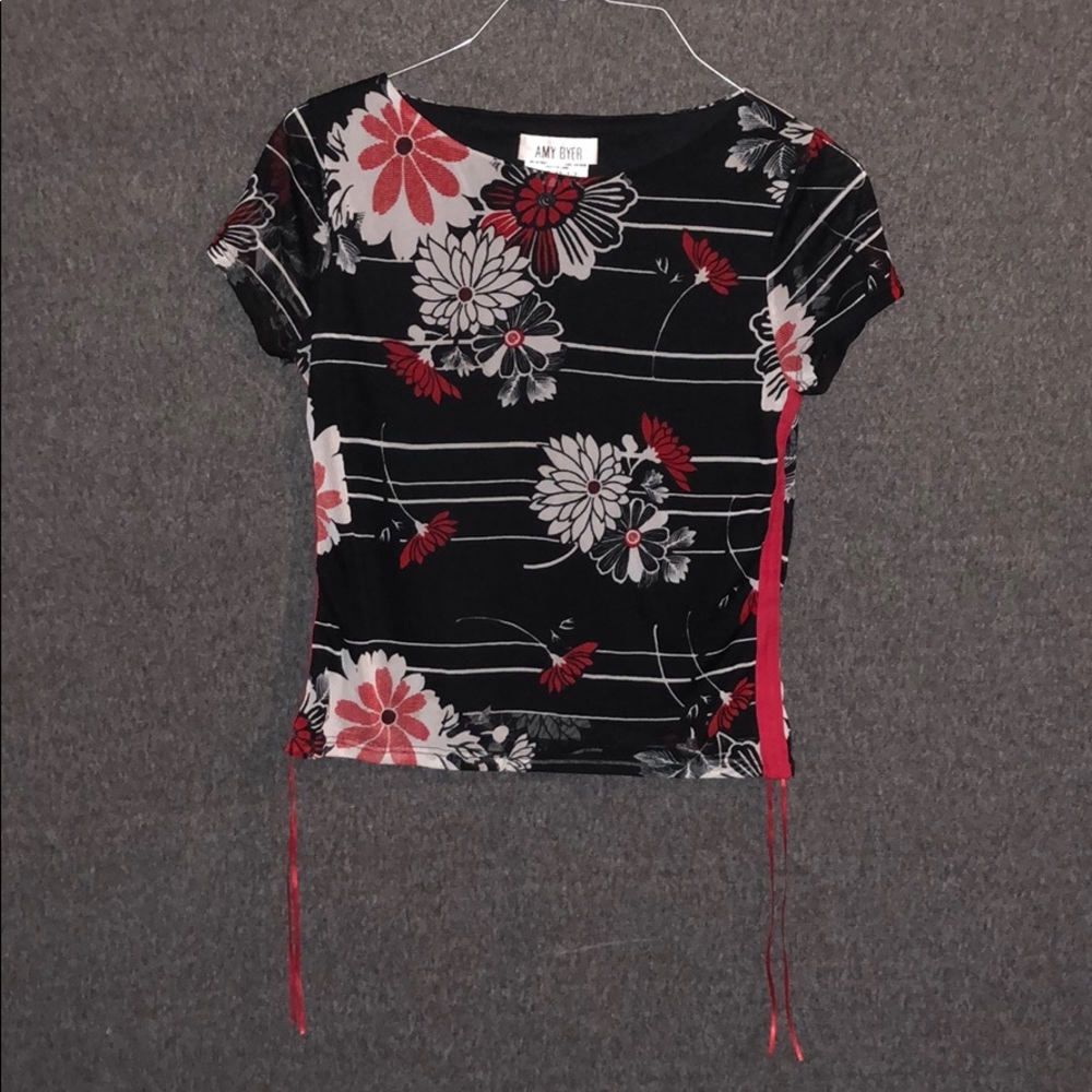 Professional short sleeve floral chic top shirt